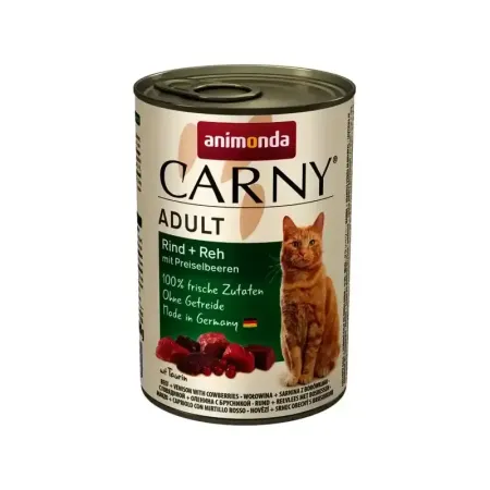 ANIMONDA Carny Adult Cat wołowina, sarnina, borówki 400g